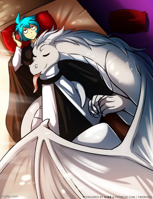 image tagged in nora,dragon,trace,twokinds | made w/ Imgflip meme maker