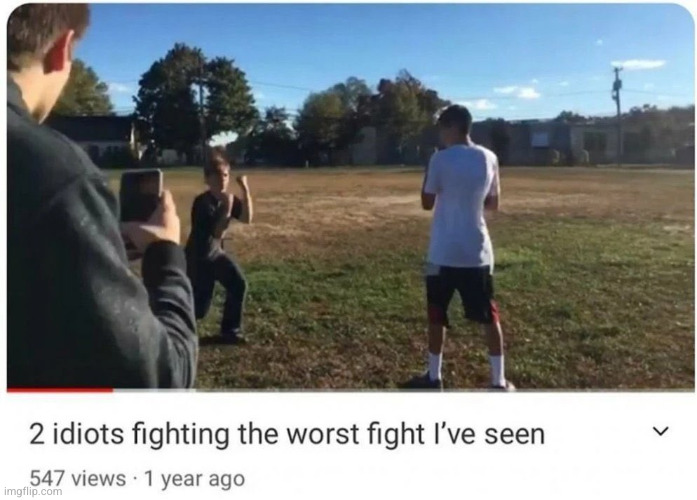 seeing a 2025 joindate call another newgen a newgen | image tagged in 2 idiots fighting | made w/ Imgflip meme maker