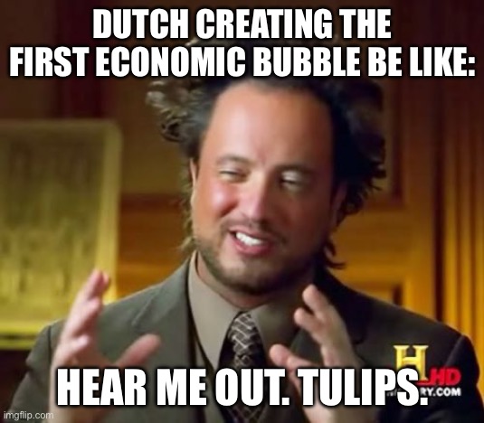 What were they thinking | Dutch creating the first economic bubble be like:; Hear me out. Tulips. | image tagged in memes,history memes,netherlands | made w/ Imgflip meme maker
