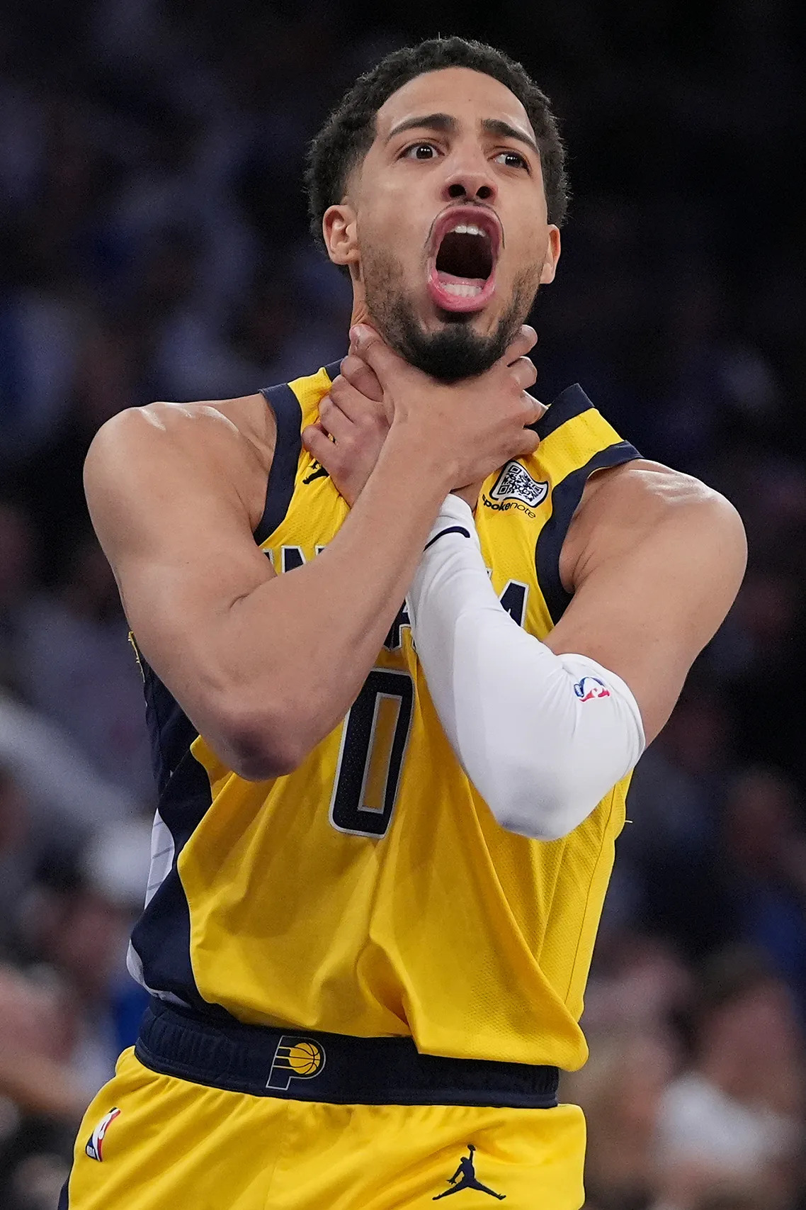 High Quality Tyrese Haliburton choke Blank Meme Template