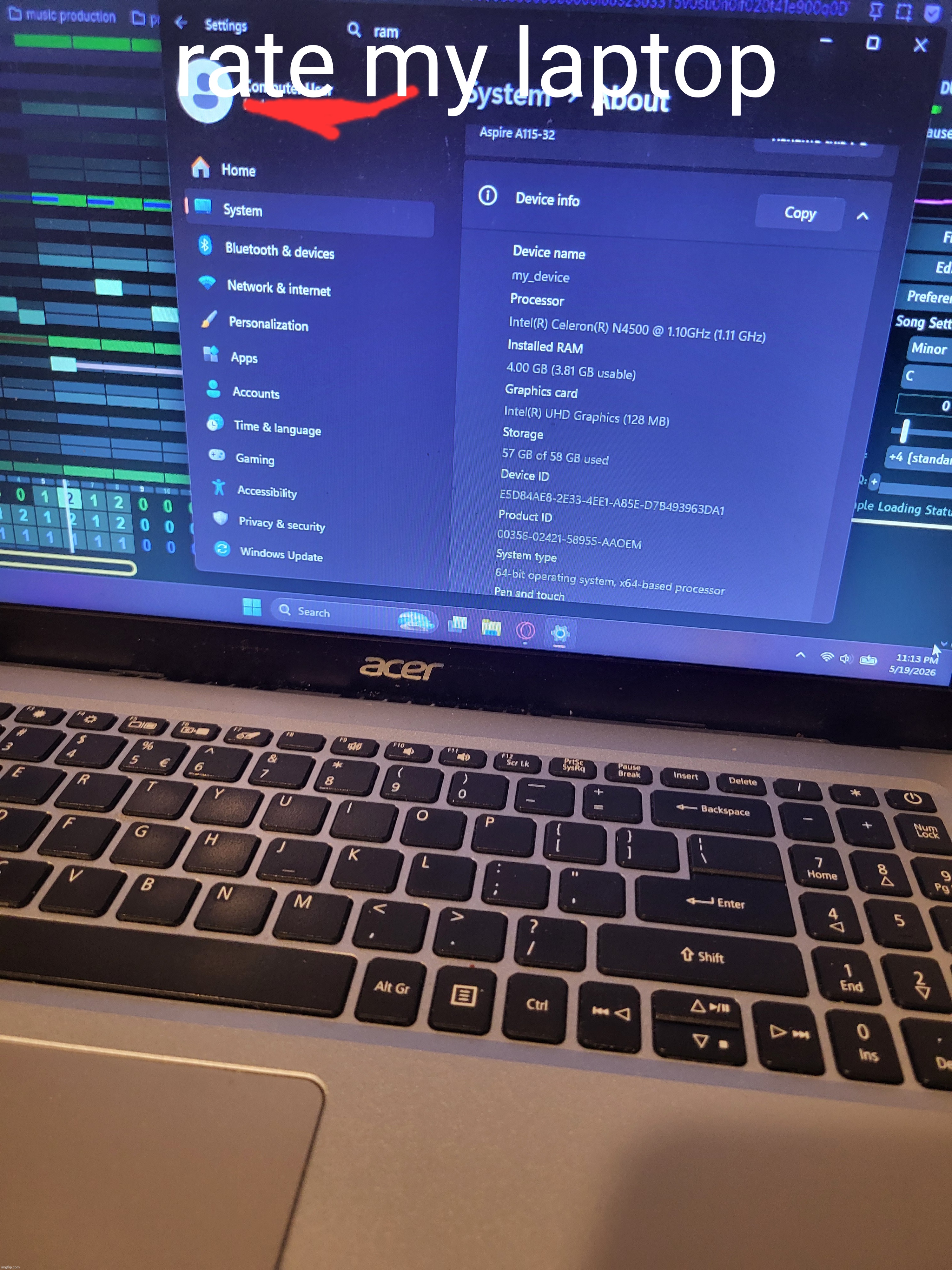 rate my laptop | made w/ Imgflip meme maker