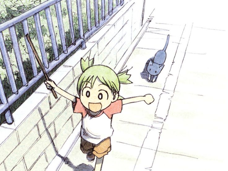 Yotsuba running Blank Meme Template