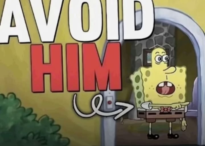 avoid him Blank Meme Template
