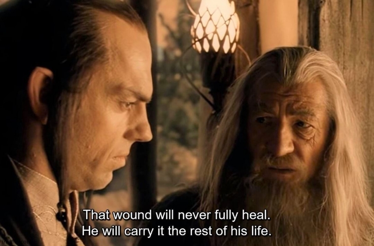 That wound will never fully heal | image tagged in that wound will never fully heal | made w/ Imgflip meme maker