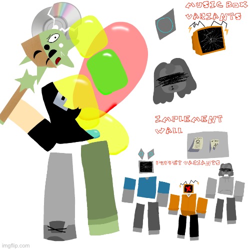 Uhhh idk artful skin concept for modsaken based on my OCs | image tagged in img_1166 png | made w/ Imgflip meme maker