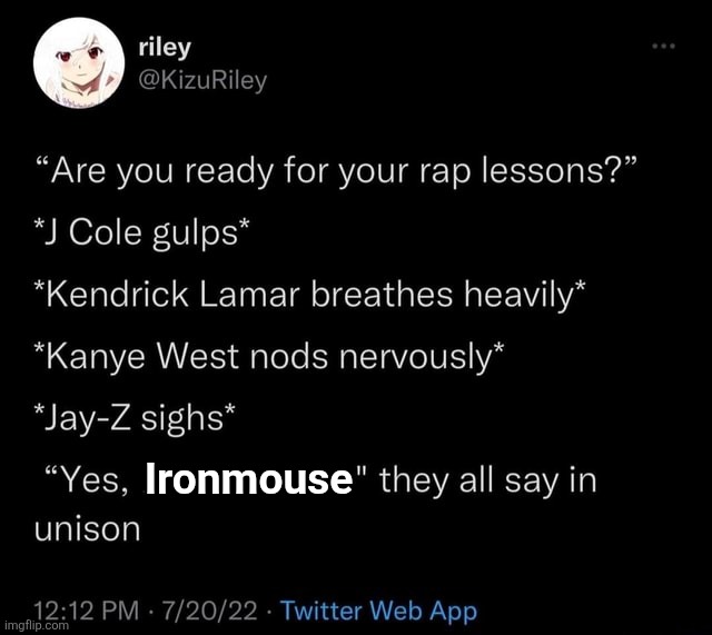 Ironmouse | made w/ Imgflip meme maker