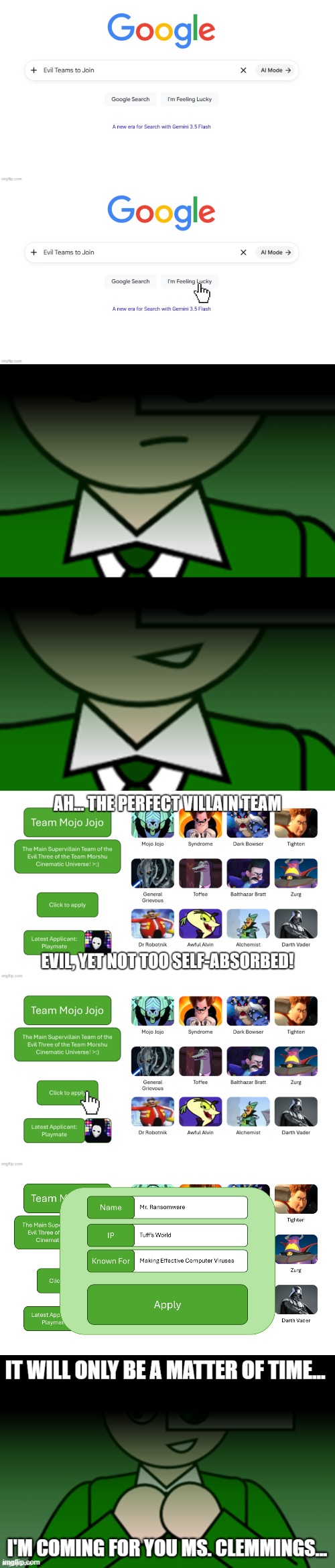 The Application | made w/ Imgflip meme maker