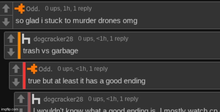 murder drones? w @Odd. ? | made w/ Imgflip meme maker