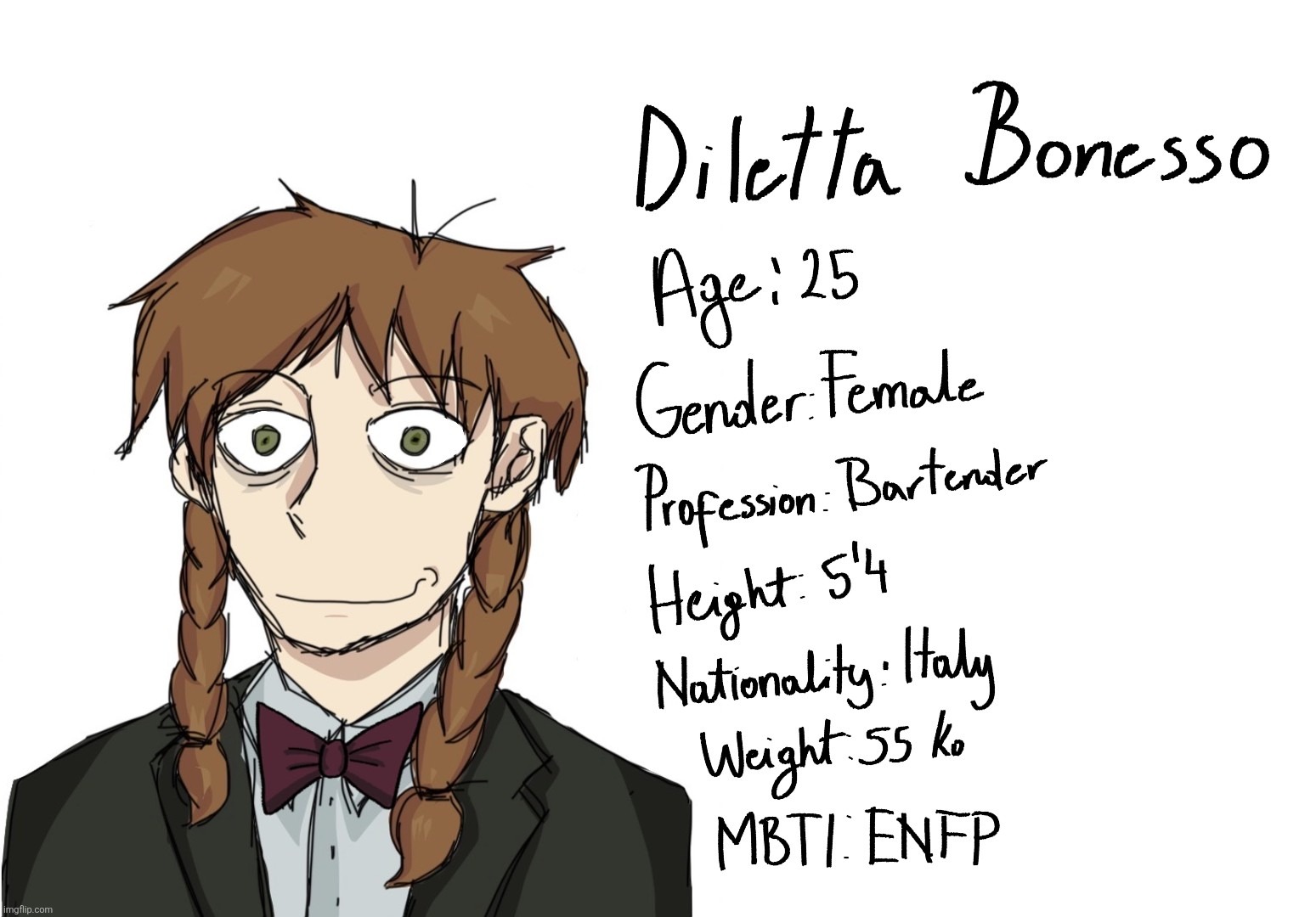 alright guys made an *shivers* italian oc | image tagged in oc,drawing,oc art | made w/ Imgflip meme maker