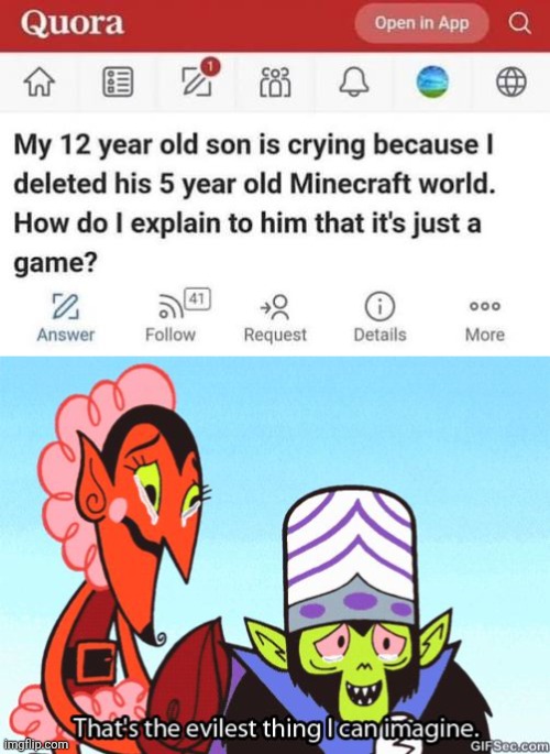 image tagged in that's the evilest thing i can imagine | made w/ Imgflip meme maker