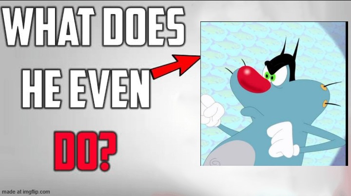 Does he? | image tagged in what does he even do blank template | made w/ Imgflip meme maker