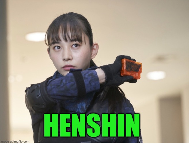 Hiroe Igeta | Henshin | image tagged in hiroe igeta | made w/ Imgflip meme maker