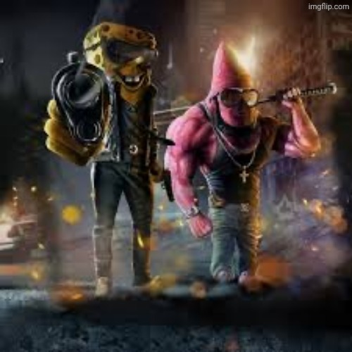 Spongebob gun | image tagged in spongebob gun | made w/ Imgflip meme maker