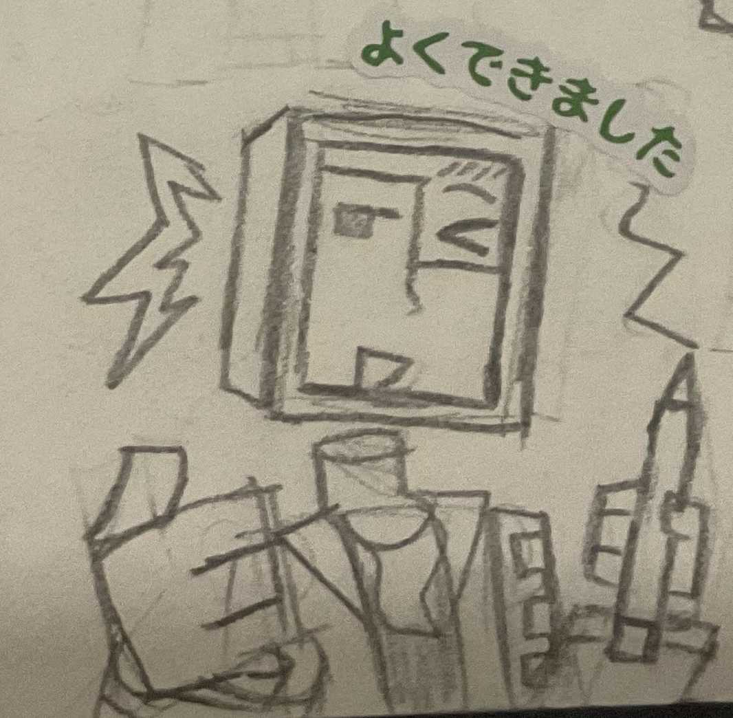 japanese Professor Procreate approval sticker Blank Meme Template