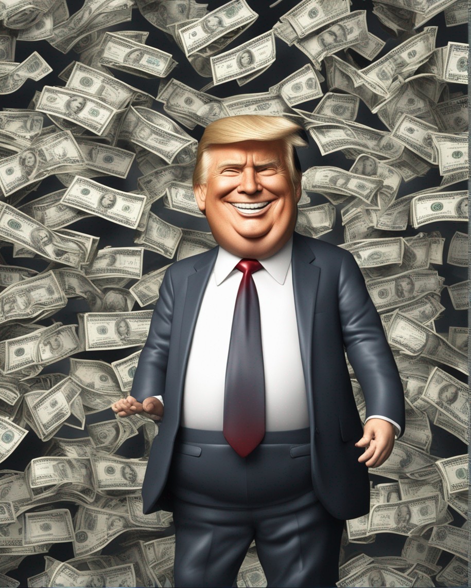Trump loves political money 'cause he kept losing at real estate Blank Meme Template