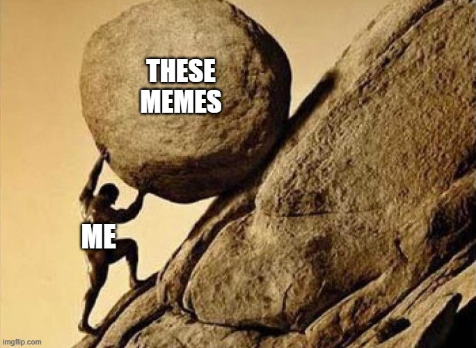 Day 539 of Arcane memes until the next season/series comes out. | these memes; me | image tagged in dude carrying a rock to a hill,arcane | made w/ Imgflip meme maker