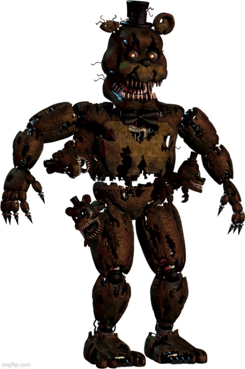 Nightmare Freddy | image tagged in nightmare freddy | made w/ Imgflip meme maker