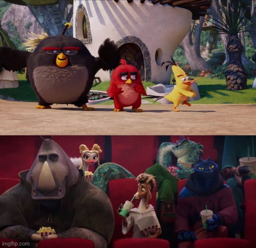 Will Harris and The Vineland Thorns Loves The Angry Birds Movie (2016) | image tagged in will and the vineland thorns watched what,angry birds,goat movie,crossover,deviantart,memes | made w/ Imgflip meme maker