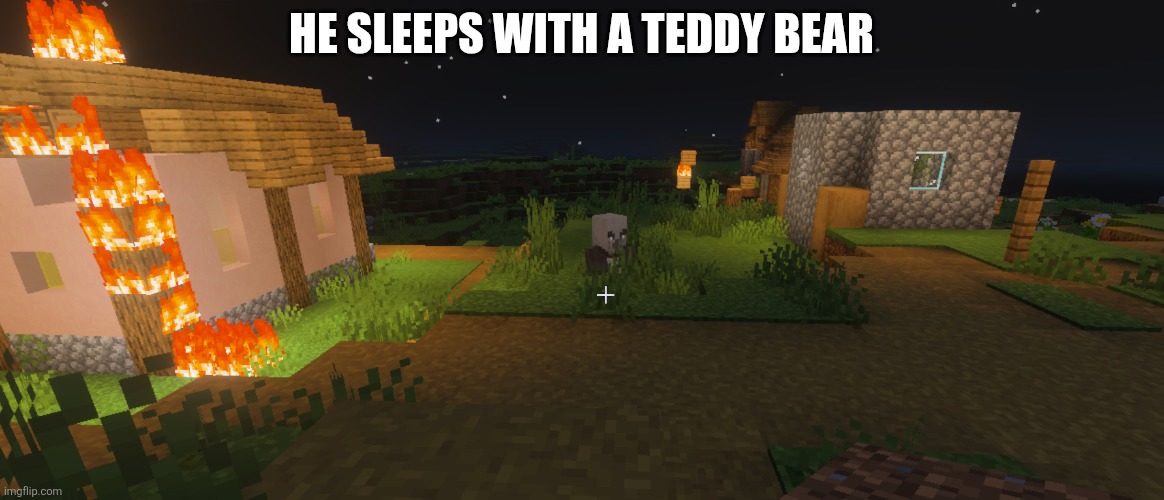 Vindicator | He sleeps with a teddy bear | image tagged in vindicator | made w/ Imgflip meme maker