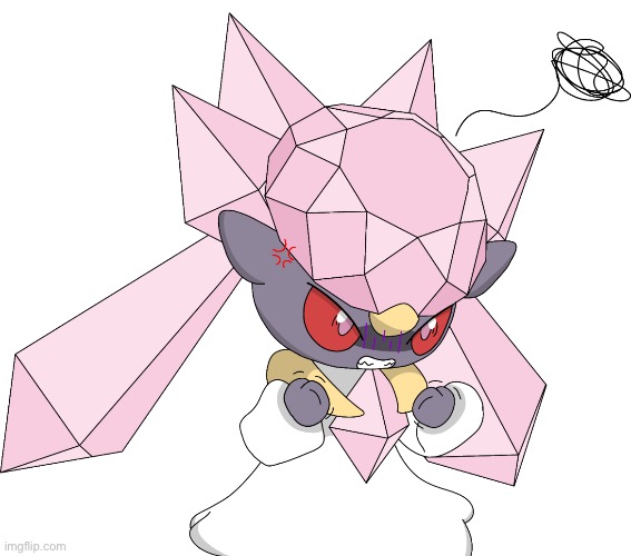 Angry Diancie 2 | image tagged in angry diancie 2 | made w/ Imgflip meme maker