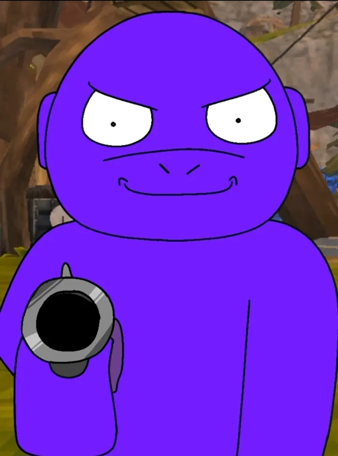 Animal Company Gorilla Holds You At Gunpoint Blank Meme Template