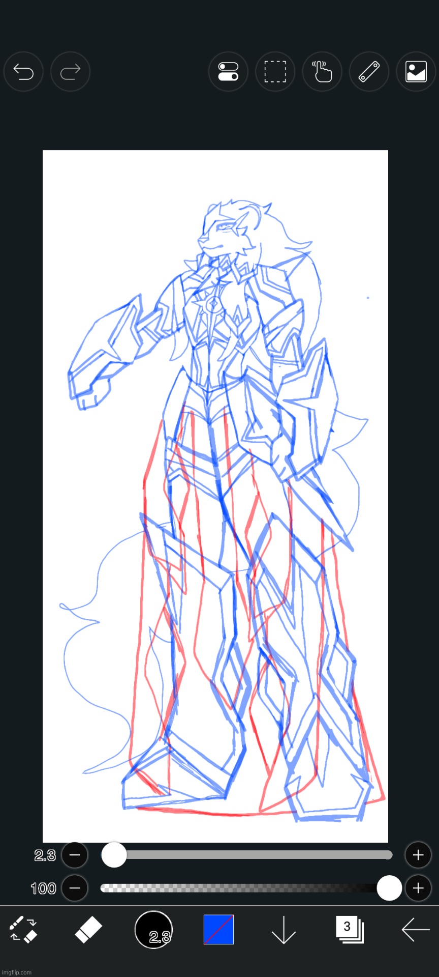 Lion Lineart | made w/ Imgflip meme maker