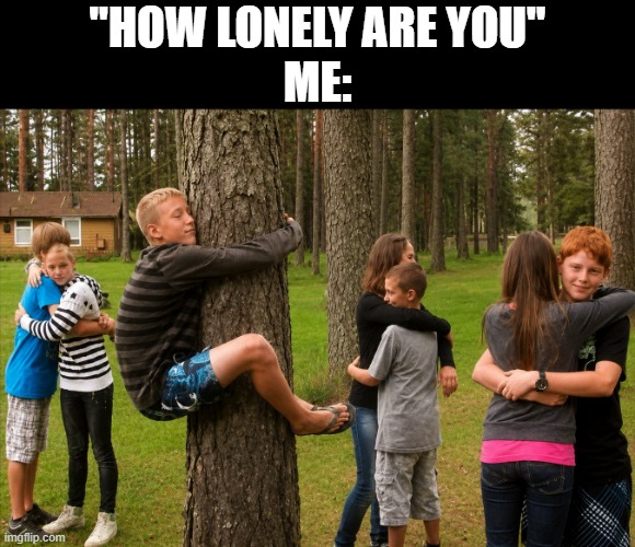 lonely | "how lonely are you"
me: | image tagged in memes | made w/ Imgflip meme maker