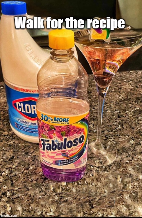 clever title here | Walk for the recipe | image tagged in recipe | made w/ Imgflip meme maker