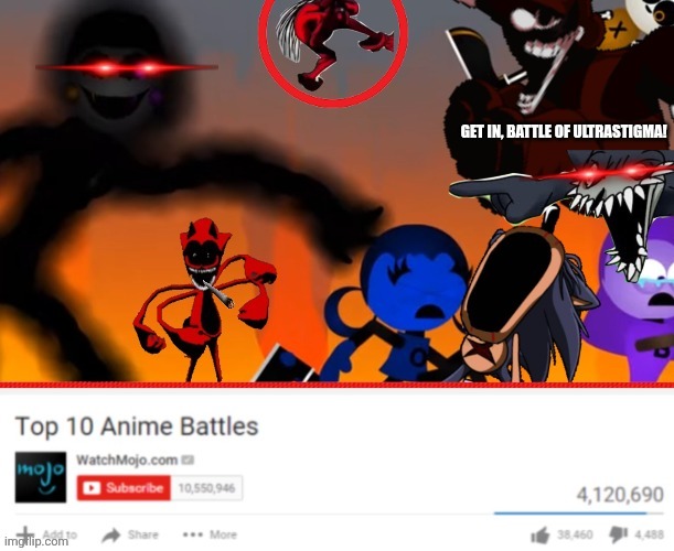 TOP 10 ANIME BATTLE | image tagged in sonicexe,mario madness,symbolics,tjgvideos,top 10,memes | made w/ Imgflip meme maker