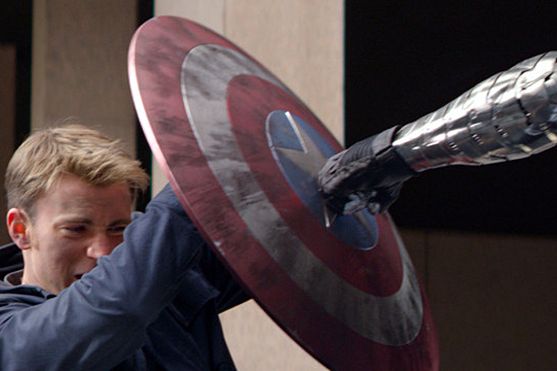 Captain America Winter Soldier Punch Blank Meme Template
