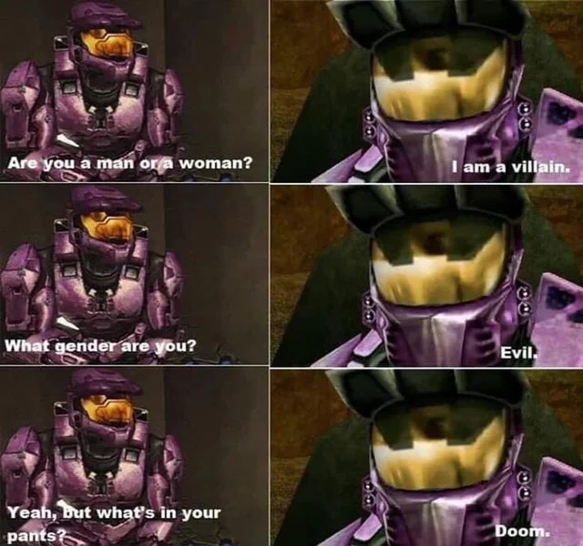 spartan gender Blank Meme Template
