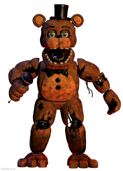 Withered Freddy Fazbear | image tagged in withered freddy fazbear | made w/ Imgflip meme maker