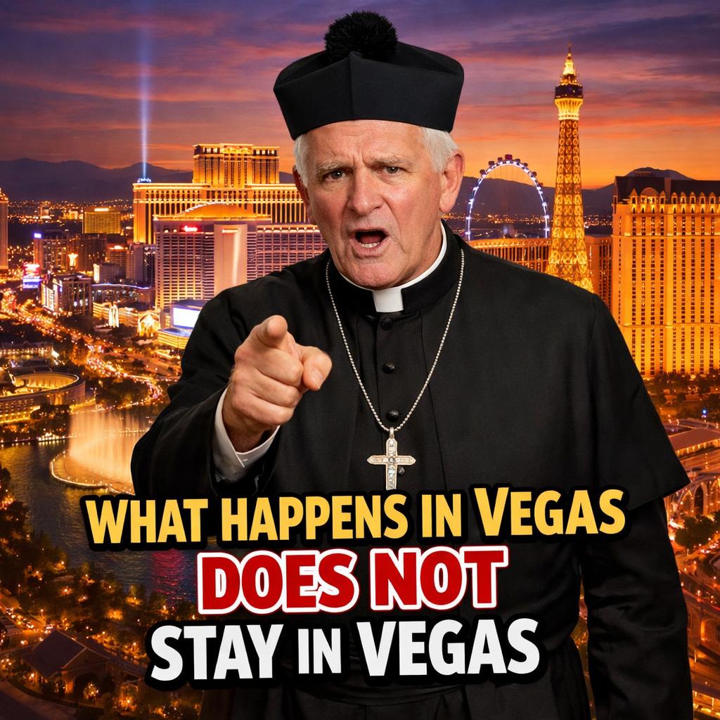 priest Las Vegas skyline “what happens in Vegas does NOT stay in Blank Meme Template