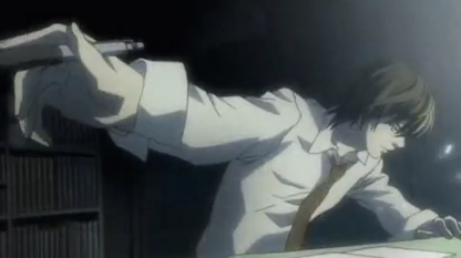 light yagami writing Blank Meme Template