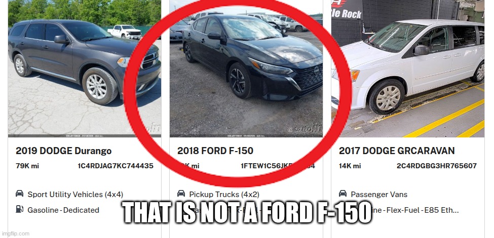 The Genius of GSA Auctioneers | THAT IS NOT A FORD F-150 | image tagged in auction,funny,elephant in the room,memes,antimeme | made w/ Imgflip meme maker