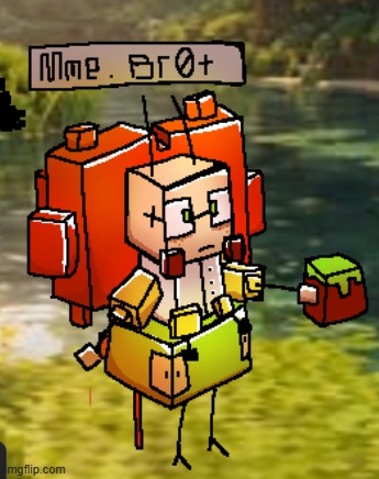 mme. brot in minecraft ^^ | made w/ Imgflip meme maker