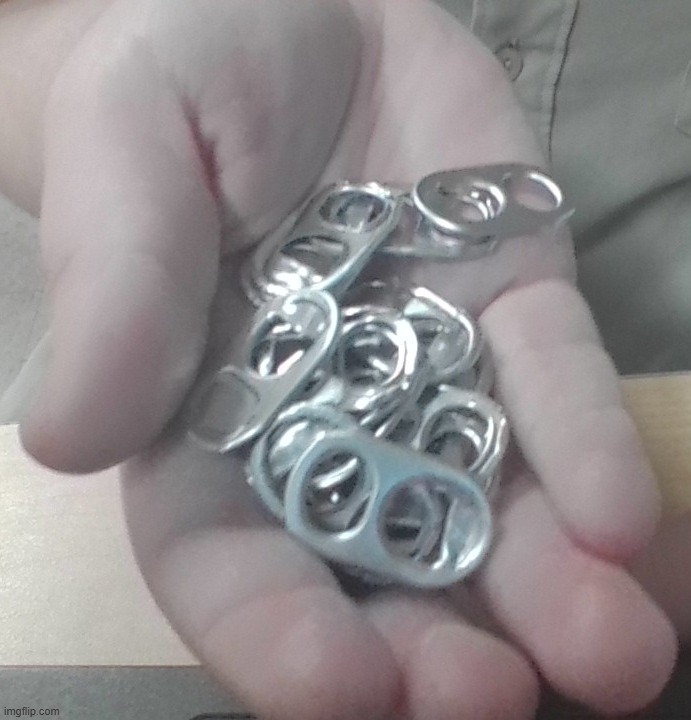 all the soda tabs ive collected today so far | made w/ Imgflip meme maker