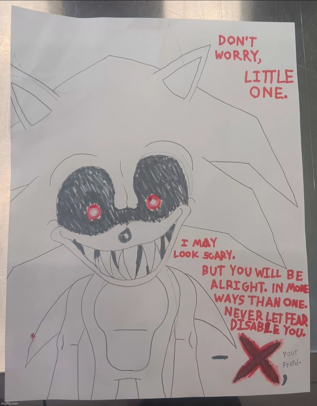 Letter of encouragement from X I made for CHKD kids for an end-of-year school assignment | made w/ Imgflip meme maker