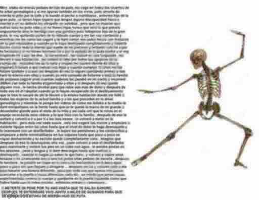 Skeleton Wall of Text | image tagged in skeleton wall of text | made w/ Imgflip meme maker