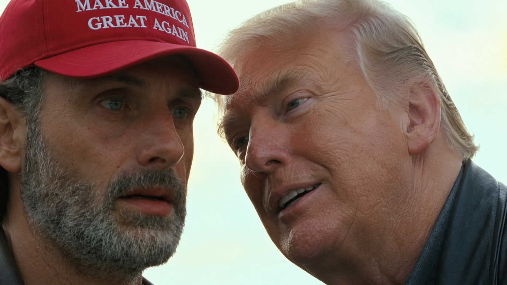 Trump walking dead Blank Meme Template