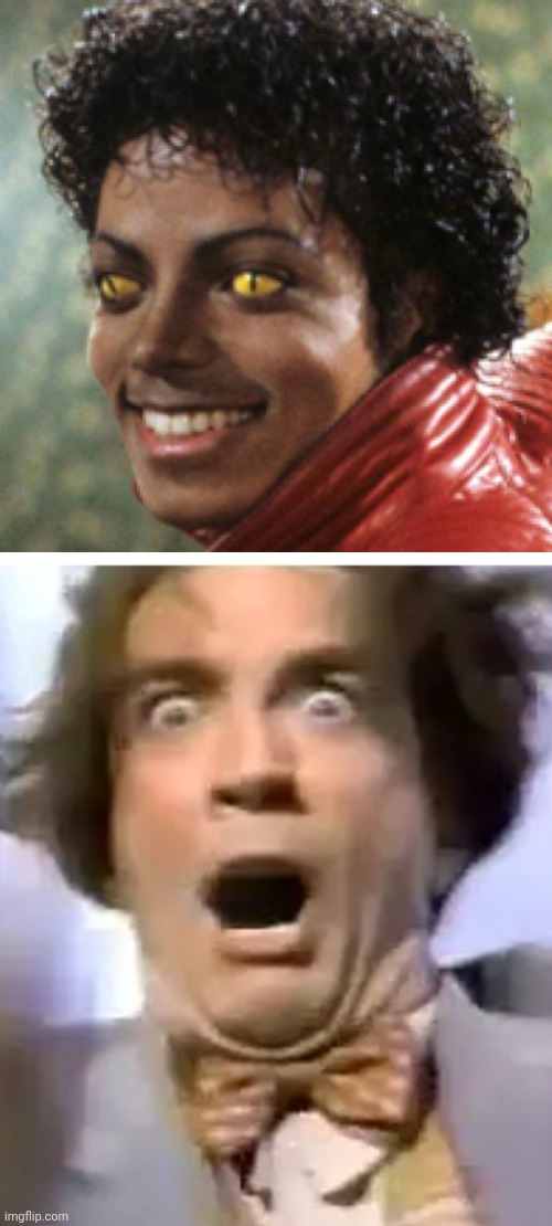 Martin Short is scared of Micheal Jackson | image tagged in micheal jackson,murray from martin short scared | made w/ Imgflip meme maker