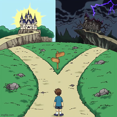 Castle 2 Ways | image tagged in castle 2 ways | made w/ Imgflip meme maker
