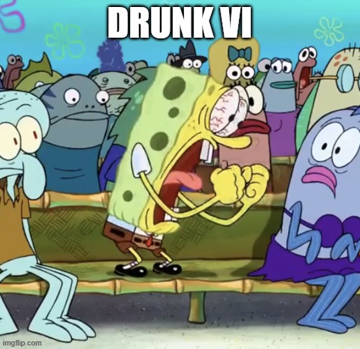 Day 541 of Arcane memes until the next season/series comes out. | drunk vi | image tagged in spongebob scremaming x,arcane | made w/ Imgflip meme maker