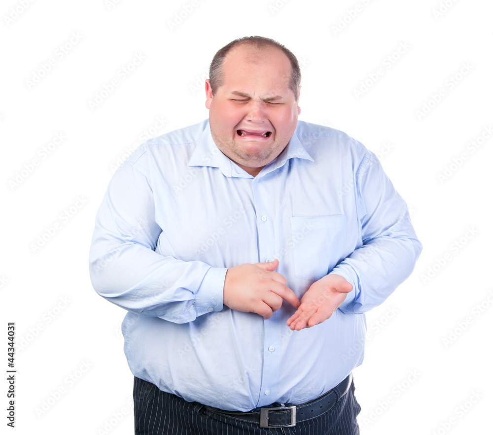 Fat nerd in button up Blank Meme Template