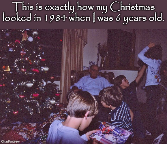 This is an image I pulled off Google, but this is almost exactly how my Grandparent's house looked in 1984 when I was 6. | This is exactly how my Christmas looked in 1984 when I was 6 years old. | image tagged in christmas,1984,childhood,gen-x | made w/ Imgflip meme maker