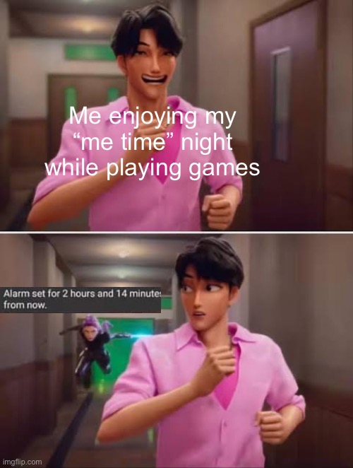 Happens to everyone | Me enjoying my “me time” night while playing games | image tagged in k-pop demon hunters,relatable | made w/ Imgflip meme maker