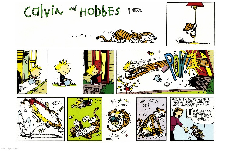 image tagged in calvin and hobbes,comics | made w/ Imgflip meme maker