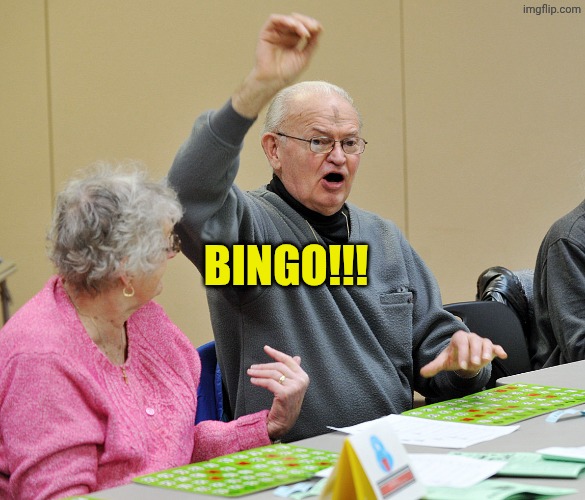 Bingo | Bingo!!! | image tagged in bingo | made w/ Imgflip meme maker