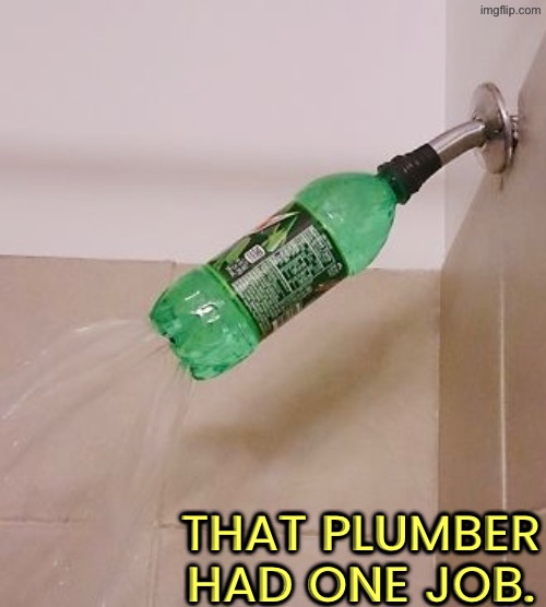 Dude that's just ridiculous | That plumber had one job. | image tagged in you had one job,plumber,shower,dude you're an idiot,duhhh dumbass,do you are have stupid | made w/ Imgflip meme maker