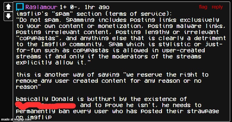 this comment being posted was NOT made by me, and the only url is hidden under the red draw. if im banned its mod abuse | made w/ Imgflip meme maker